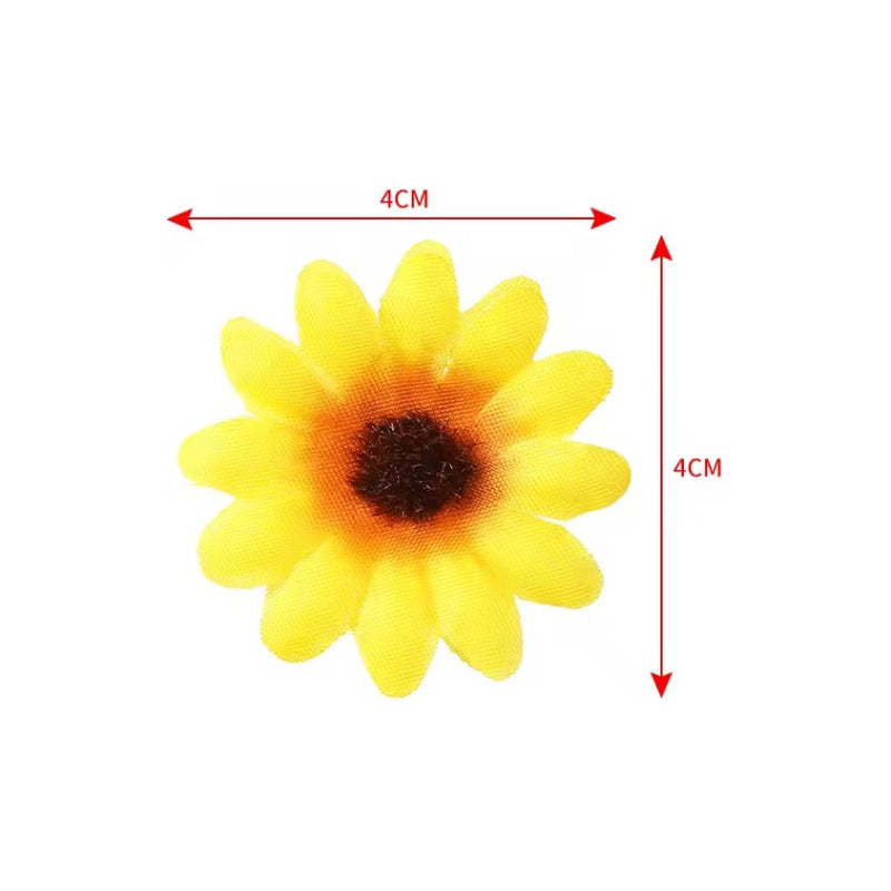 100 Piezas Cabezas De Flores Artificiales Para Manualidades