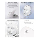 Máscara Facial Led 7 Colores Terapia Lumínica Rejuvenecedora