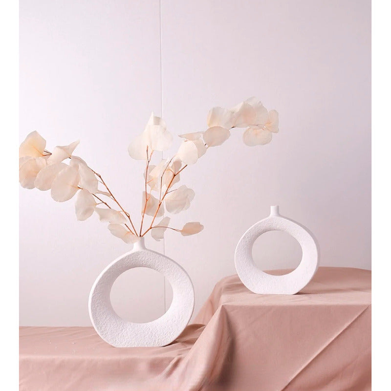 Floreros Jarron Cerámica Decorativos Para Mesa Oficina