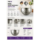 Bowl Acero Inoxidable Martillado Theck 23x14cm Multiuso Plateado
