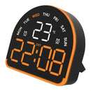 Reloj Led Con Fecha Temperatura Y Ajuste Automático Negro