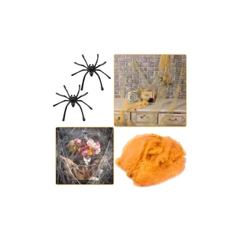 Telaraña Halloween Decoración Tela De Araña Adorno