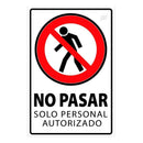 Letrero Cartel Señaletica Placa 20x30cm