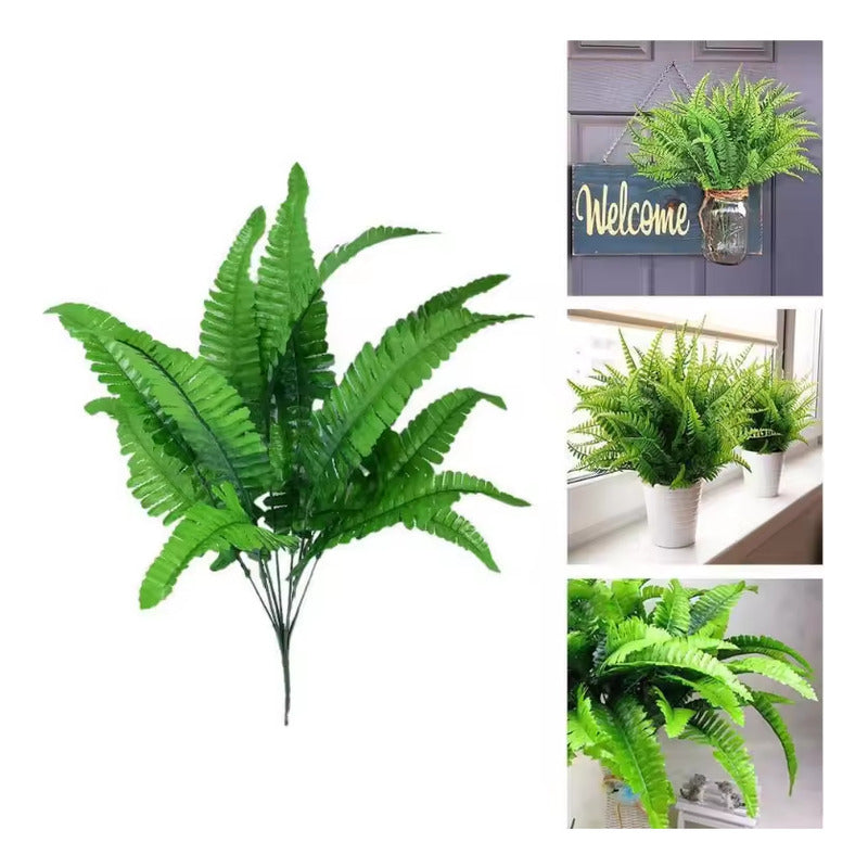 Flor Artificial Helecho, Flores Artificial Decoracion Jardin