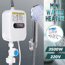 Mini Calentador De Agua Calefón Ducha Calienta En 3 Seg Color Blanco 3.500w