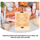 Caja Baul Organizadora De Madera Natural Con Tapa Baul