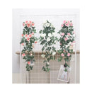 Pack 2 Barras Colgantes De Rosas Enredaderas Realista Artifi