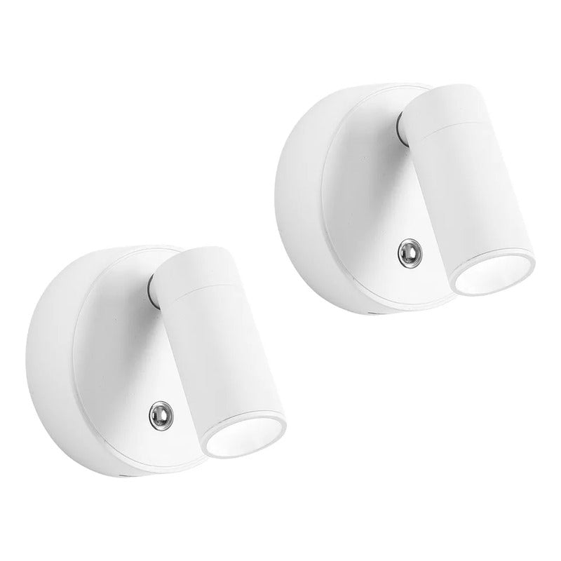 X2 Lámpara De Pared Para Dormitorio, Foco Magnético, 3 Modos