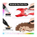 Marcadores Doble Punta Touchfive Original 80 Pcs