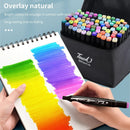 Rotuladores De Doble Punta Para Arte Con Tinta A Base De Alcohol, Pack De 80 Colores Surtido