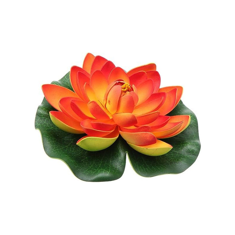 Flor De Loto Artificiales Loto Lirio Cojín Flotante