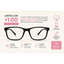 Lentes Anteojos Gafas D Lectura Unisex Óptico +1.00 Generico Negro