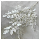 Flores Artificiales Ramo Hoja Rowan Ramo De Rusco Italiano Blanco