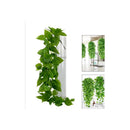 Planta Colgante Artificial Vara Frondosa 110cm Enredadera Verde