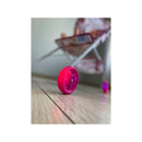 Coche Juguete Rosa Sm Plegable Metal Ruedas Luminosas Diseño Grande