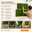 Musgo Decorativo Artificial 50x50 Cm Panel Vegetal Para Jardines Verticales Muros Verdes Decoración Interior Cuadros Vegetales Paisajismo Hogar Oficina Fácil Instalación Bajo Mantenimiento