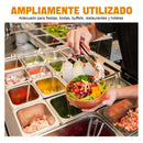 Pack 6 Bandeja Deposito Gastronomico Acero Inox 18x11x6 1/9