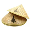 Sombrero Tradicional Chino Bambú Eco & Deco Dragon Guerrero Beige Unica Geométrico