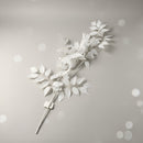 Flores Artificiales Ramo Hoja Rowan Ramo De Rusco Italiano Blanco