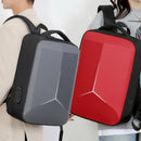 Mochila Escolar Antirrobo Thek Notebook 15-17 Pulgadas Usb Roja Rojo Liso