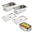 X4 Contenedor Cambro Deposito Gastronómico 17x11x6cm 1/9x6.5