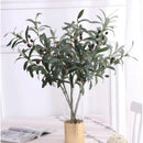 Ramas De Olivo, Plantas Artificiales, Frutas Olivo Flor Verde