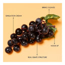 Pack 6 Uvas Artificiales Fruta Sintética Decoración Bodegón