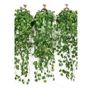 Pack 2 Colgantes Verdes Enredaderas Artificiales 10 Ramos Color Verde