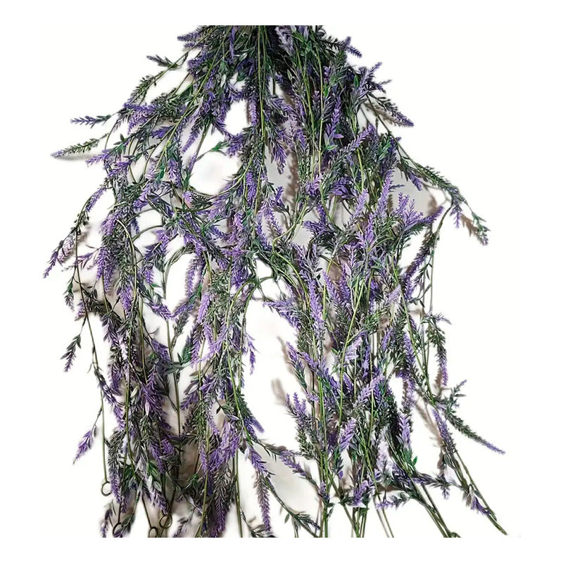 Guirnalda De Flores Artificiales D Lavanda Flores Decoracion