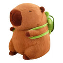Juguetes De Peluche De Capibara Y Mochilas Pequeñas Con Forma De Tortuga Marrón Claro