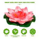 Flor De Loto Artificiales Loto Lirio Cojín Flotante