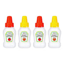 Wxoieod 4 Mini Botellas De Condimentos, Mini Botella De Ketc
