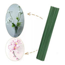 Pack 70 Tallos Sin Hojas Para Flores Artificiales Bricolage Verde