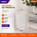 Vasos Vidrio Theck 200ml Pack 6 Texturizados Transparentes Transparente