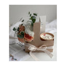 Pack De 10 Cajas D Regalo Kraft Dia De Las Madres Porta Vaso Rosado Porta Vasos Y Flores O Regalos