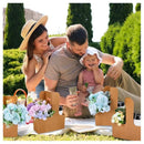 Pack De 10 Cajas D Regalo Kraft Dia De Las Madres Porta Vaso Rosado Porta Vasos Y Flores O Regalos