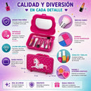 Set Belleza Infantil Theck Con Maleta Unicornio 18 Pzs