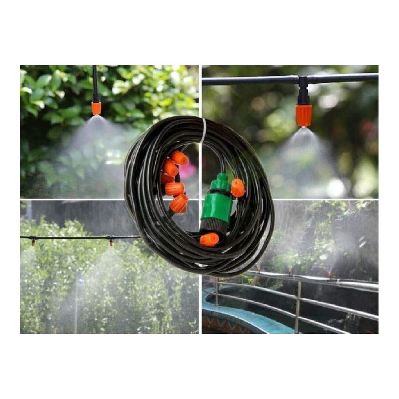 Manguera Con Sistema Riego Goteo Jardín Balcones Plantas Bd-181