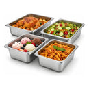 Pack 4 Bandejas Gastronómicas 32.5x26.5x14cm Theck Plateado