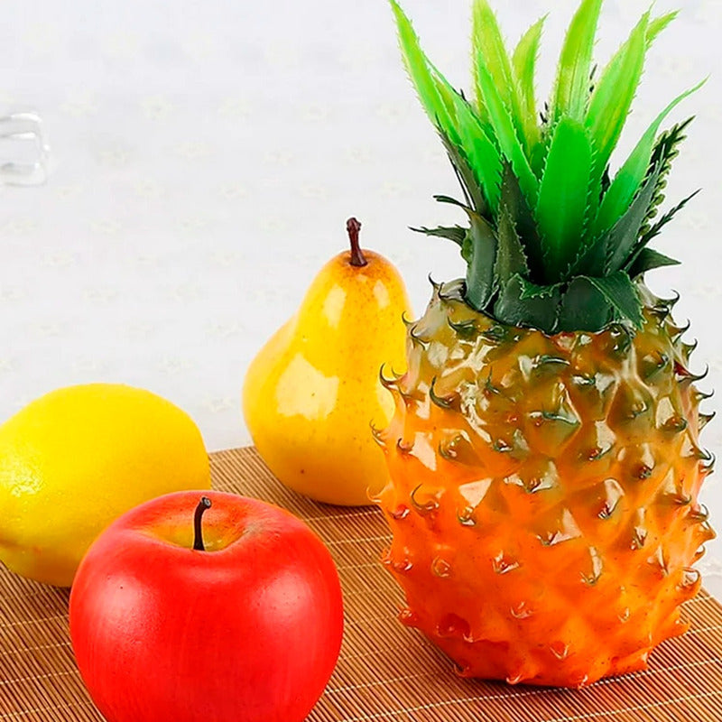 Fruta Piña Artificial Sintética Decoración Bodegón