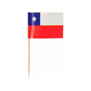 Pack 24 Mordadientes Bandera Fiestas Patrias Chile Pinche Rojo Banderines
