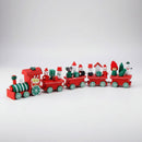 Tren Decorativo Navideño Miniatura 31cm Rojo Verde Thek