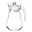 Jarra Vidrio 1580ml + 4 Vasos 270ml Diamante Premium Transparente