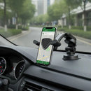 Soporte Celular Auto Ventosa Ajustable 360° Theck Negro