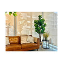 Lyrata Ficus Planta Artificial Flor Decoracion Arbol 1 8 0 M Verde Oscuro