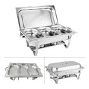 Chafer Buffet Banquete Rectangular 12lts Acero Inoxidable
