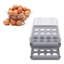 Contenedor De Huevos 32 Compartimentos Doble Capa Gris Blanco