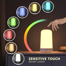 Lámpara De Noche Led Rgb Táctil Control Por App Recargable