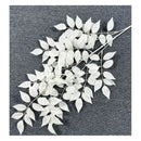 Flores Artificiales Ramo Hoja Rowan Ramo De Rusco Italiano Blanco