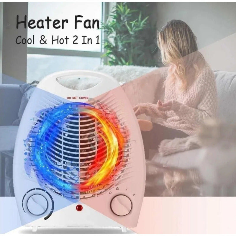 Caloventilador 1000/2000w Frio Y Calor Calo Ventilador Calefactor Potop 220v C/termostato